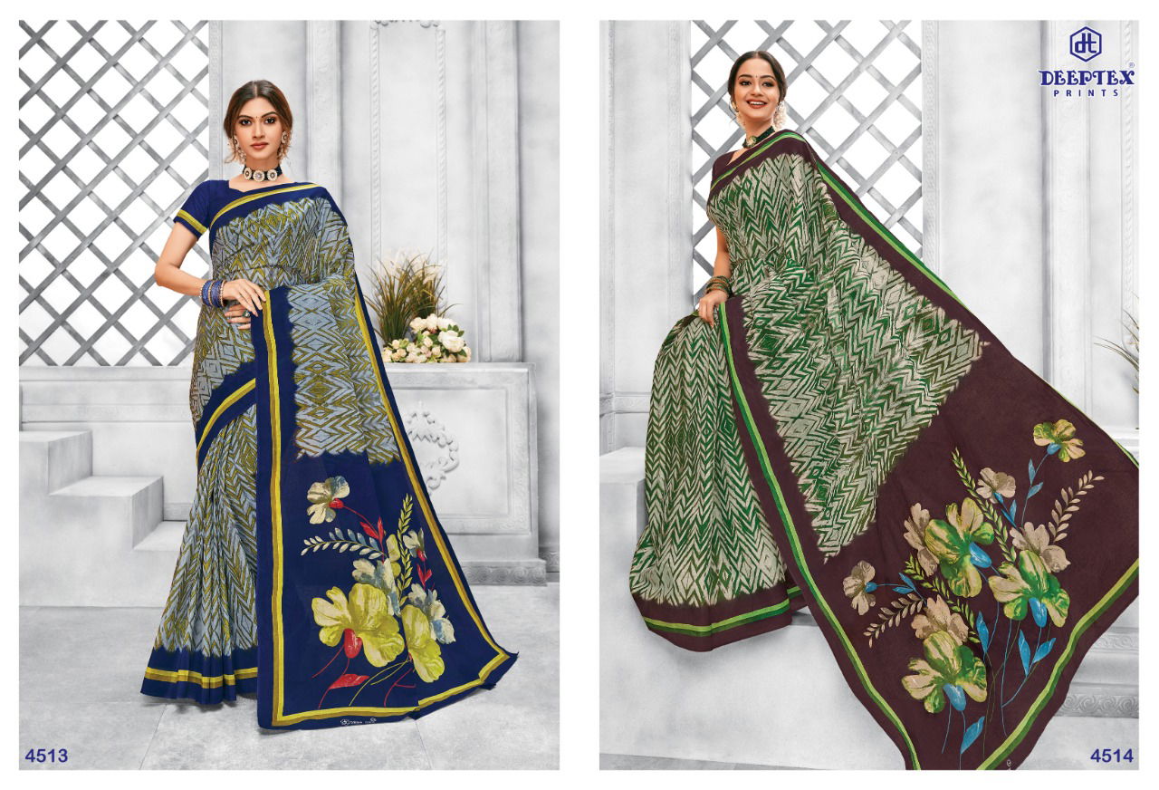 Deeptex Mother India 45 Daily Wear Wholesale Cotton Saree Collection